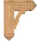 Ekena Millwork Balboa Arts and Crafts Smooth Bracket w/ Offset Brace, Western Red Cedar, 7 1/2"W x 18"D x 22"H BKT0806X18X22BOA03SWR - alternate 3